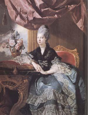 Johann Zoffany Queen Charlotte (mk25) oil painting picture